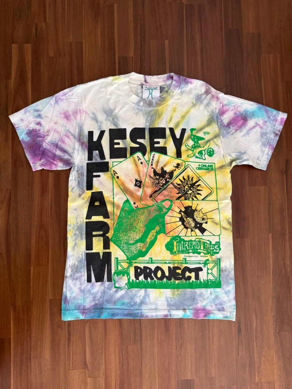 Online Ceramics Kesey Farm Project Tie-Dye Graphic Tee